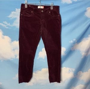 Cabi Women's Size 8 Skinny Corduroy Pants, Burgundy, EUC